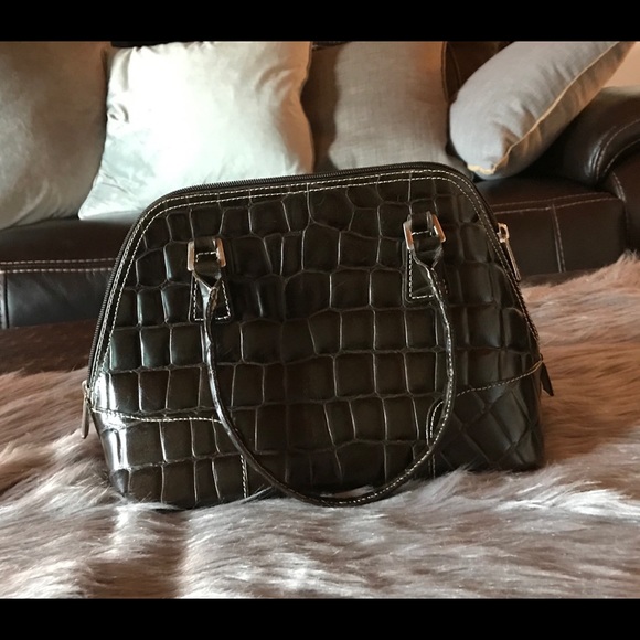Vtg Tiffany & Fred Paris Alligator Embossed Purse - Picture 2 of 8
